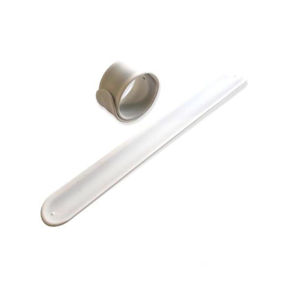 Силіконовий слеп браслет White